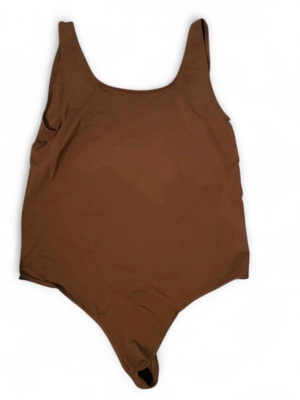 SKIMS Brown Scoop-Neck Bodysuit